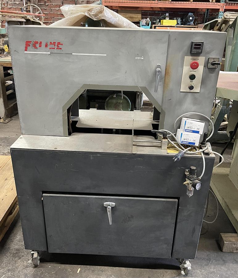 Used FELINS FLEX STRAP FEED-THRU STRETCH WRAP MACHINE