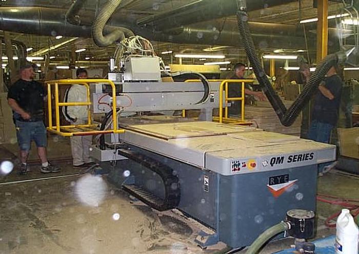 Used RYE QUANTUM MAXI-2512 DOUBLE-HEAD CNC ROUTER (PARTS ONLY)