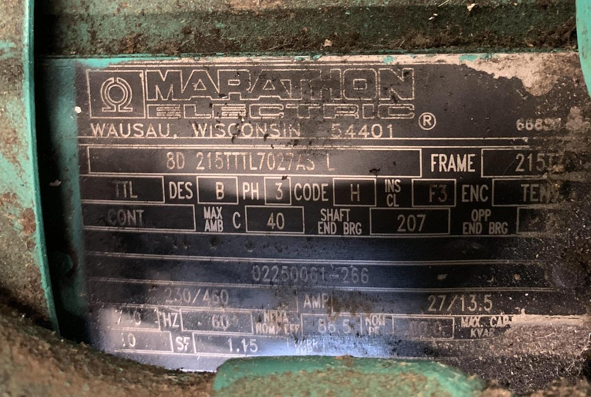 Used SULLAIR 20 HP SCREW-TYPE AIR-COMPRESSOR WITH CHAMPION AIR-DRYER