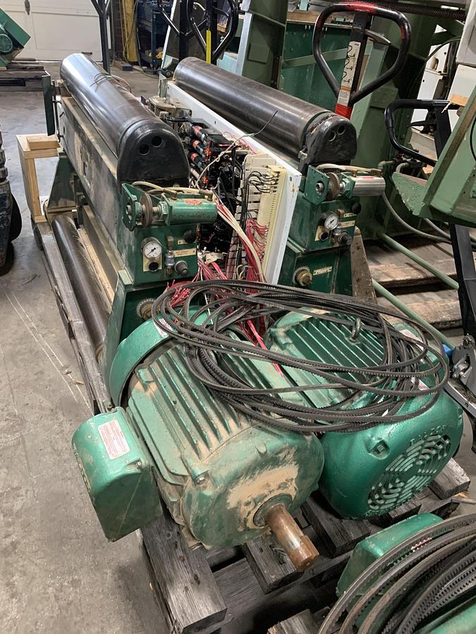 Used MISC. SPARE PARTS REMOVED FROM TIMESAVERS 337-4, 37", 4-HEAD WIDE-BELT SANDER