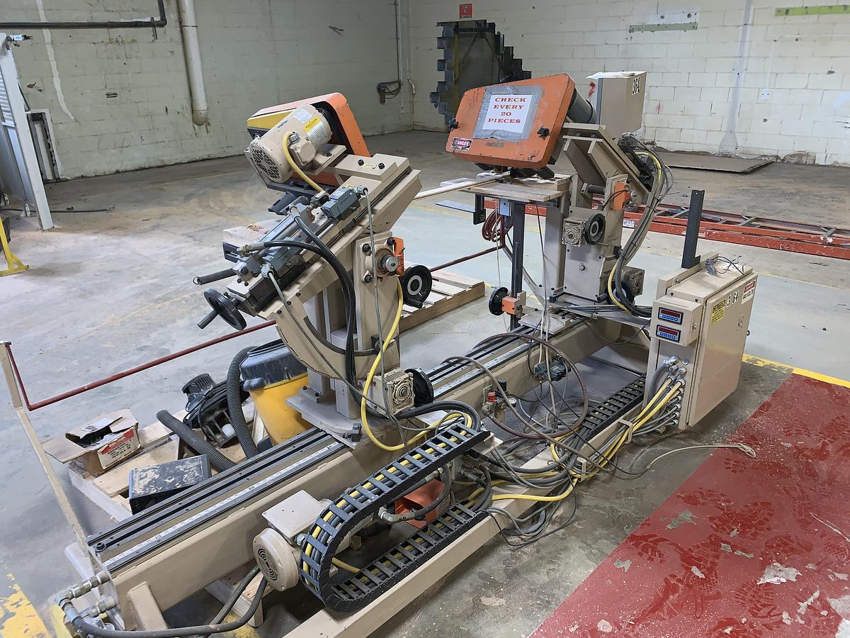 Used NICHOLS DOUBLE-END ANGLE BORING MACHINE