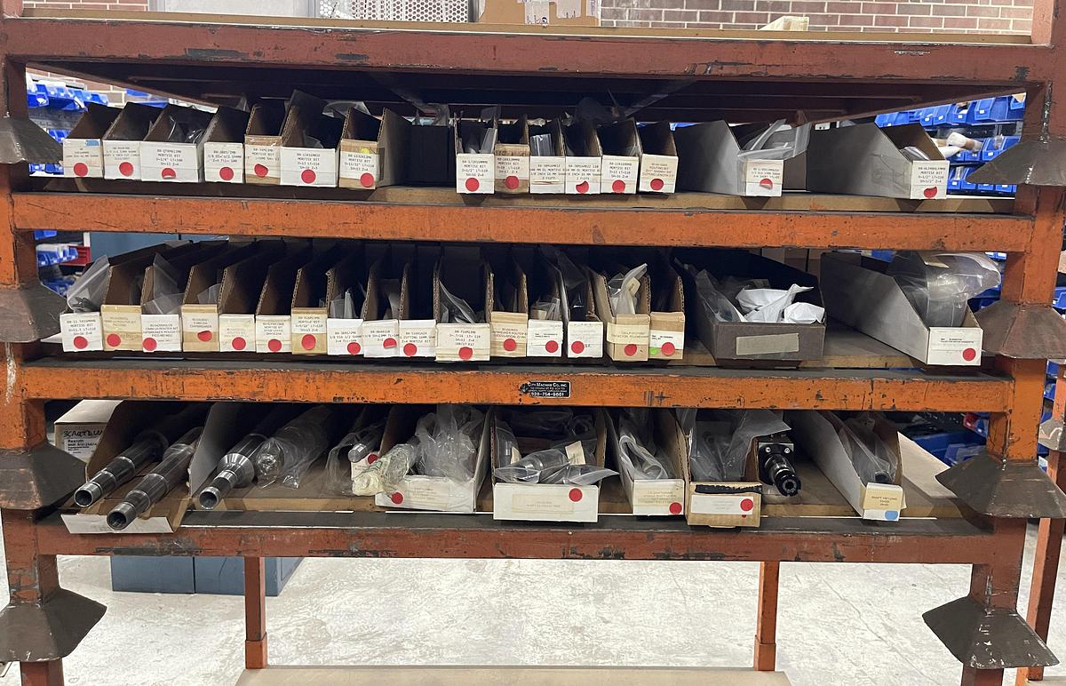 Used LARGE INVENTORY OF NEW BALESTRINI, COMEC AND CAMAM MACHINE PARTS AND ACCESSORIES