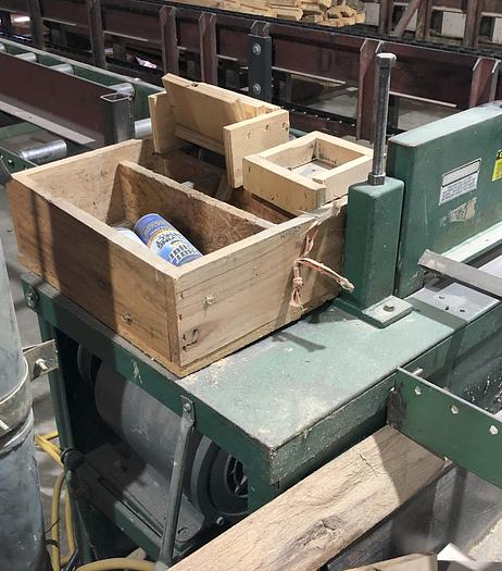 Used LAUDERDALE-HAMILTON, LH CUT-OFF SYSTEM WITH INFEED AND OUTFEED CONVEYORS WITH RULBAR AND STOPS