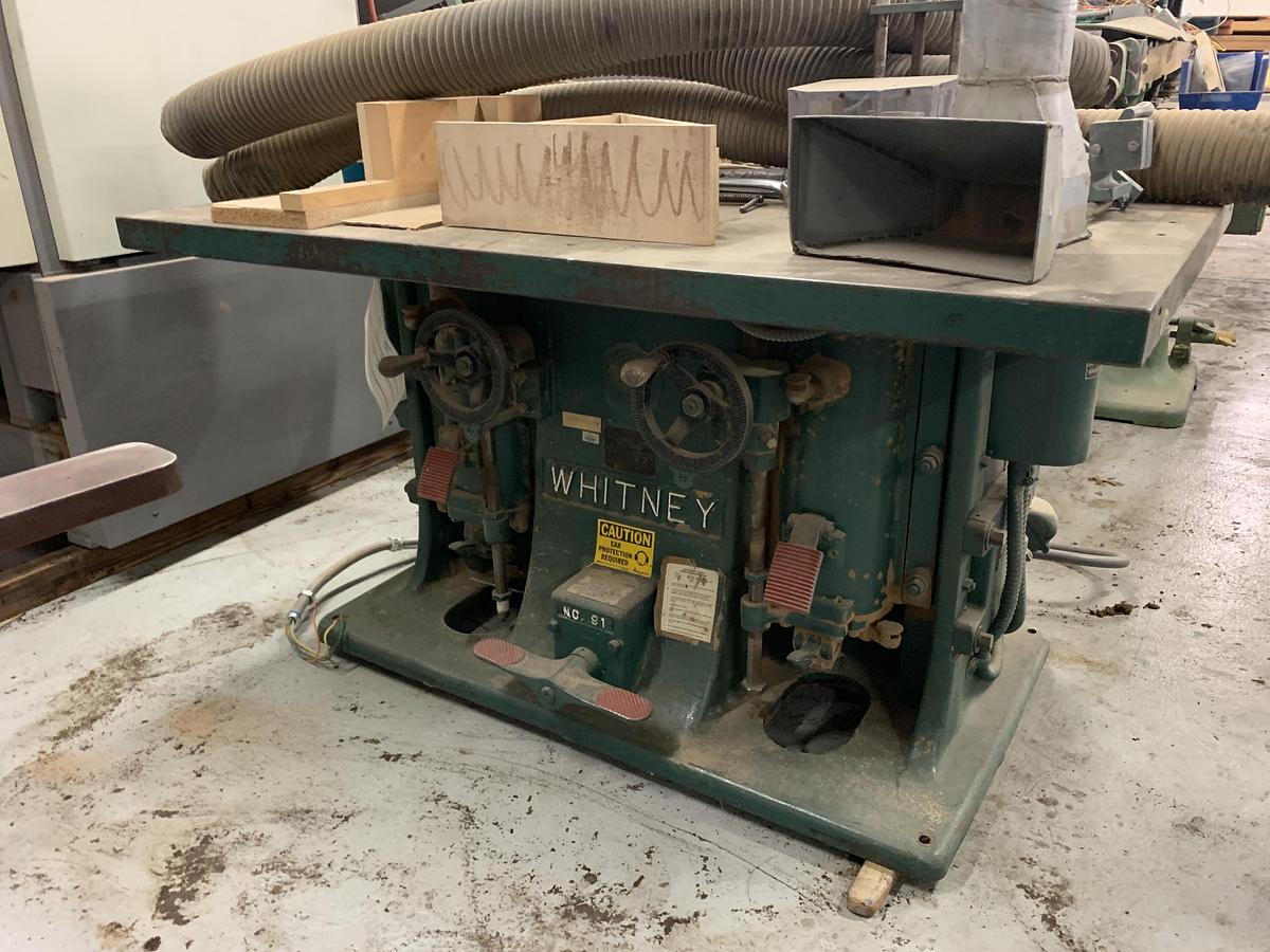 Used WHITNEY 91 DOUBLE SPINDLE-SHAPER