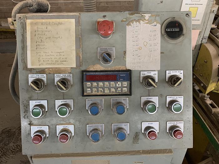 Used DOUBLE-END FEED THROUGH TRIM MACHINE