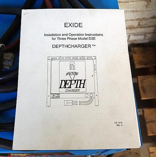 Used EXIDE  D3E-18-1400, TYPE LA 36 VOLT BATTERY CHARGER