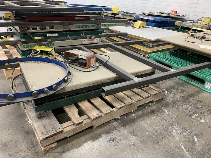 Used LOT OF (35) MISC. 2,000 LB. 2' x 4' SCISSOR-LIFT TABLES