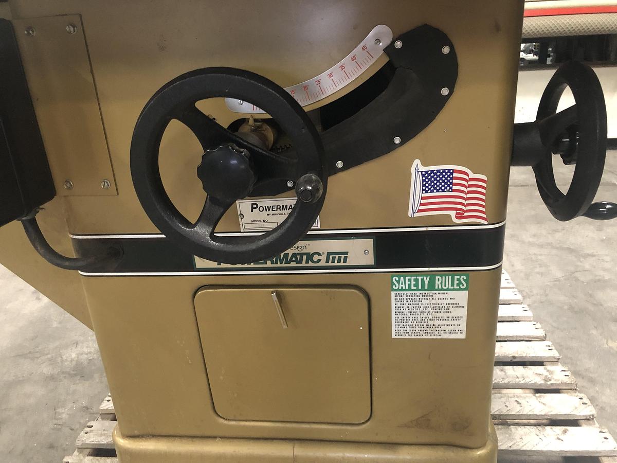 Used POWERMATIC 72A TABLE SAW