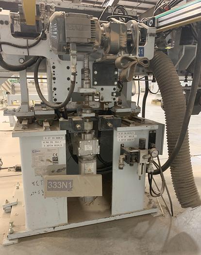 Used HOMAG POWER TVL370/15/02 BRUSH/WHEEL STYLE BOARD TURNER MATERIAL-HANDLING CONVEYOR SYSTEM