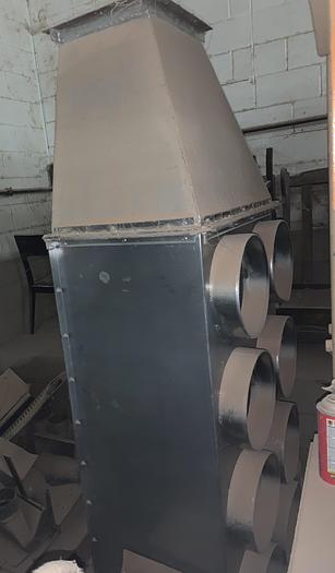 Used COMBINATION 10HP CYCLONE AND 8-BAG DUST-COLLECTOR