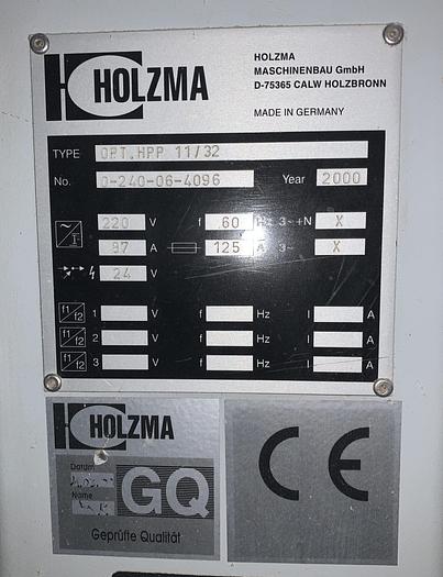 Used HOLZMA OPTIMAT HPP 11/32, 10' HORIZONTAL FRONT LOADING PANEL SAW