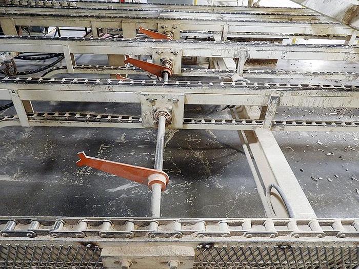 Used COMBINATION ROOF-TOP & FLAT-TOP CHAIN CONVEYOR SYSTEM