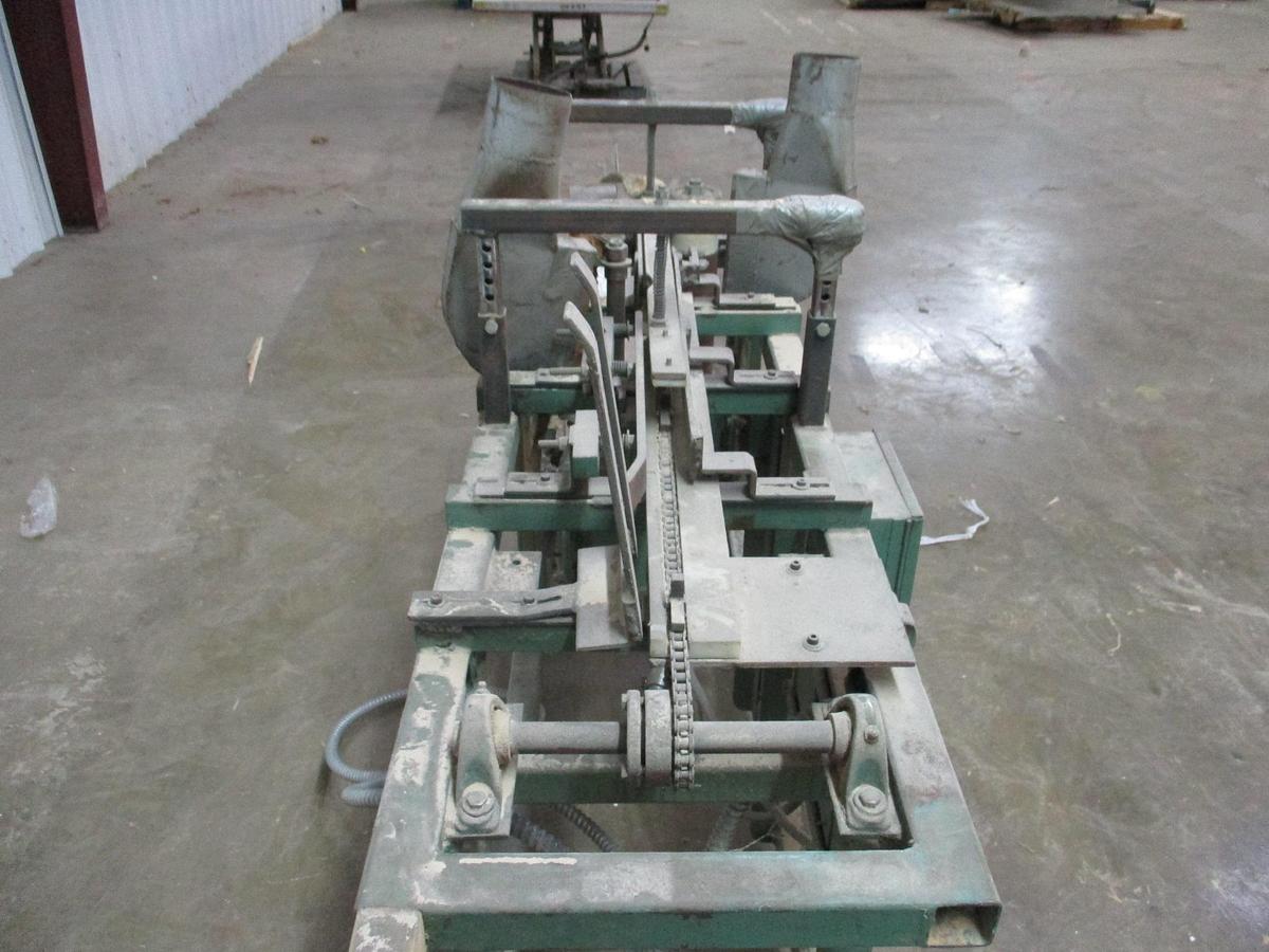 Used CLINE MACHINE DOUBLE-SIDED FEED-THRU "PUMP/PNEUMATIC SLEEVE" SMALL PARTS SANDER