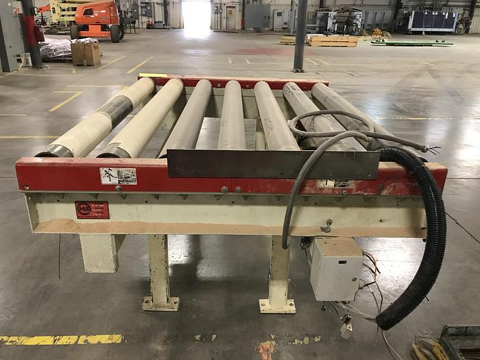 Used MEREEN JOHNSON POWERED ROLLER FEED CONVEYORS