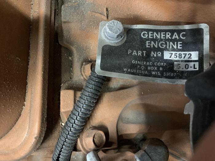 Used GENERAC 92A-01032-S, 62 KVA, 40 KW, 277/480 VOLT 60 HERTZ 3-PHASE GENERATOR