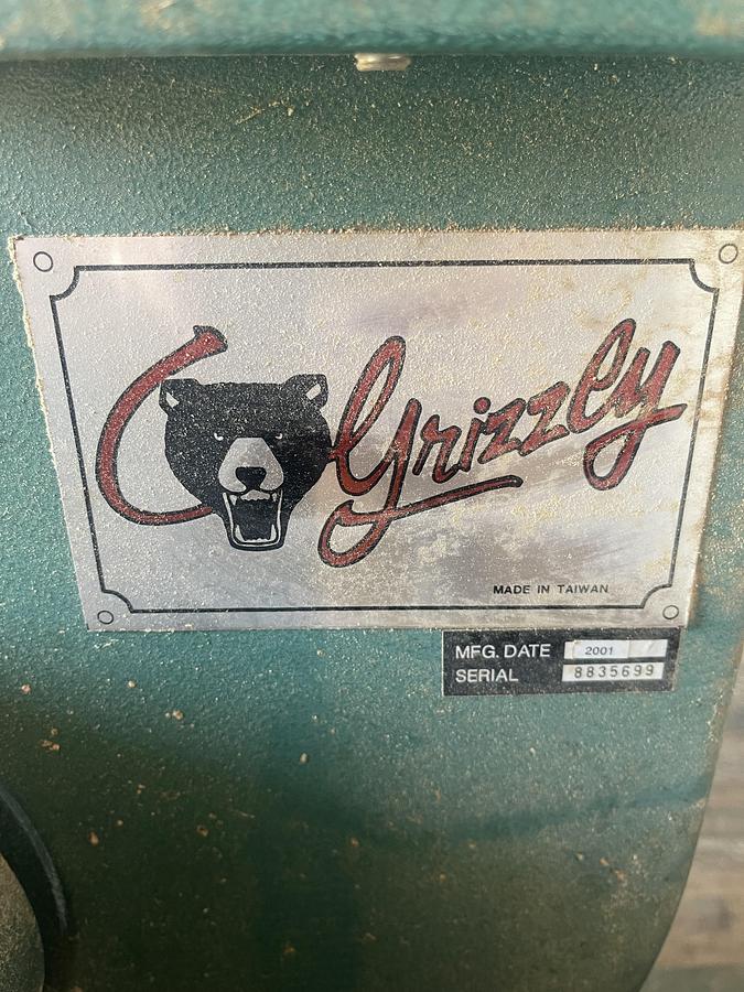Used GRIZZLY 3HP DOUBLE-BAG DUST-COLLECTOR