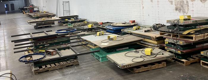 Used LOT OF (35) MISC. 2,000 LB. 2' x 4' SCISSOR-LIFT TABLES