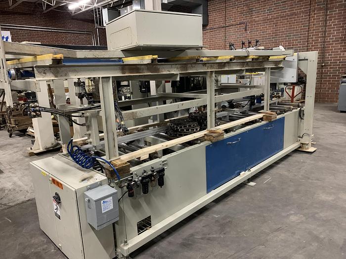 Used RAIMANN VALUE RIP IV, GANG RIPSAW INFEED SYSTEM