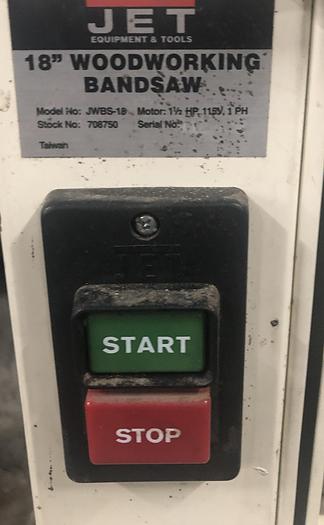 Used JET JWBS-18, 18" BANDSAW