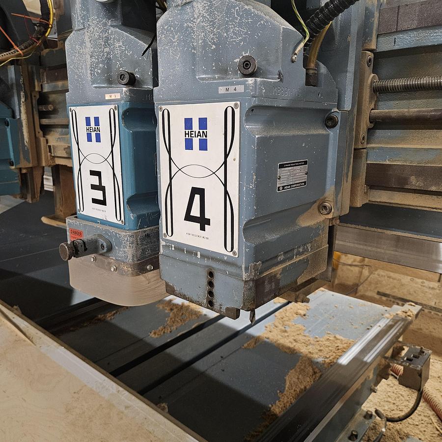 Used HEAIN SR-431P-2616, 3-AXIS 4-HEAD SINGLE-TABLE CNC ROUTER
