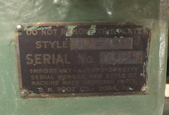 Used ROOT GM SINGLE-HEAD VERTICAL BORING MACHINE