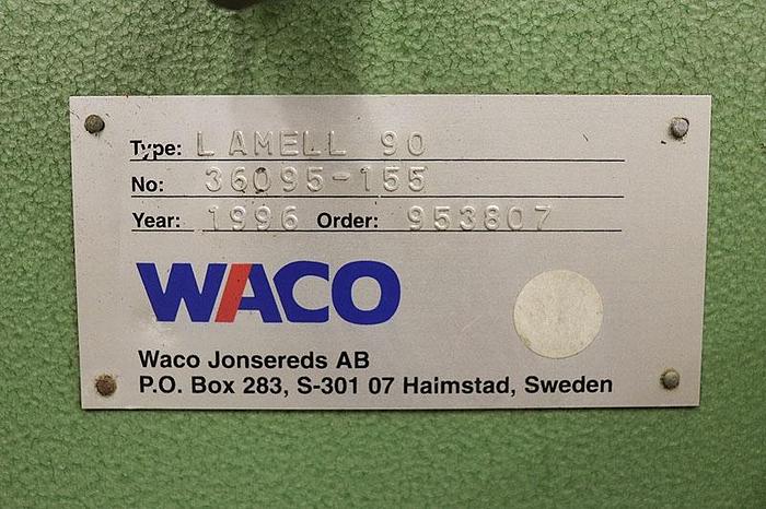 Used WACO LAMELL-90, 24 INCH DIP-CHAIN GANG RIPSAW