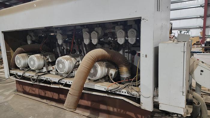 Used LEADERMAC PLANERMAC 445, 18" TOP AND BOTTOM, 4-HEAD HIGH SPEED PLANER-MOULDER