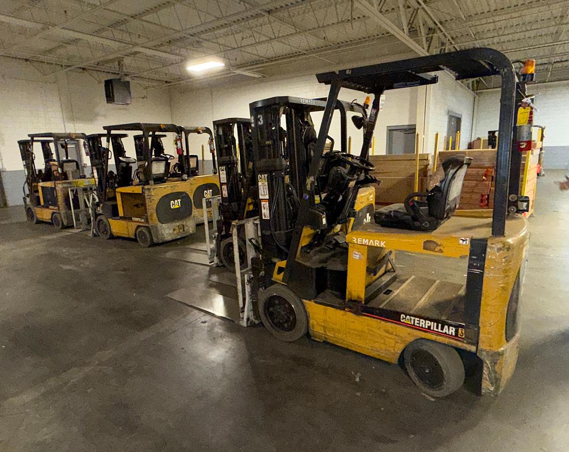 Used (5) CAT 5,000 LBS ELECTRIC FORKLIFT