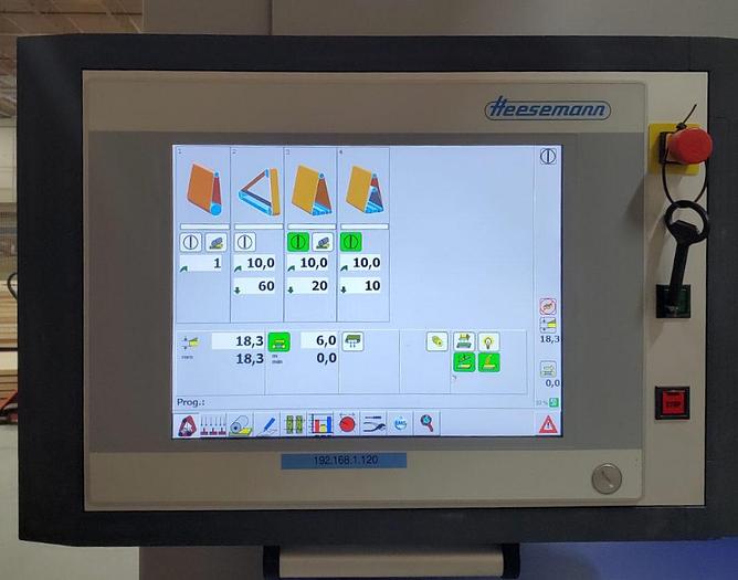 Used 2015 HEESEMAN  MFA IMPRESSION 4-HEAD WIDE-BELT SANDER