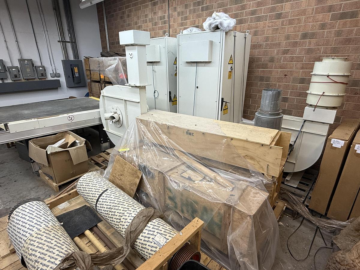 Used DMC UNISAND 2000-1, 52" 5-HEAD TOP AND 3-HEAD BOTTOM WIDE-BELT SANDER