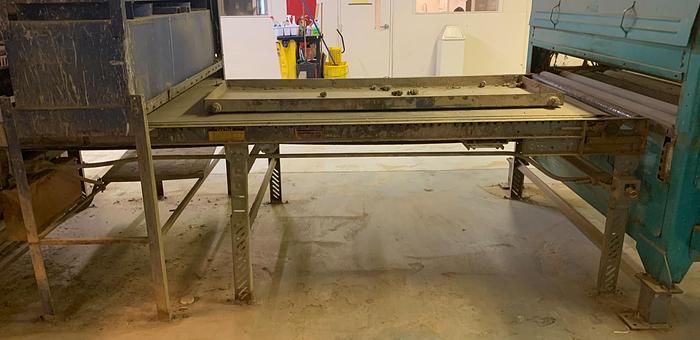 Used POWERED BELT CONVEYOR 12' LONG X 5' WIDE X 3-1/2' TALL