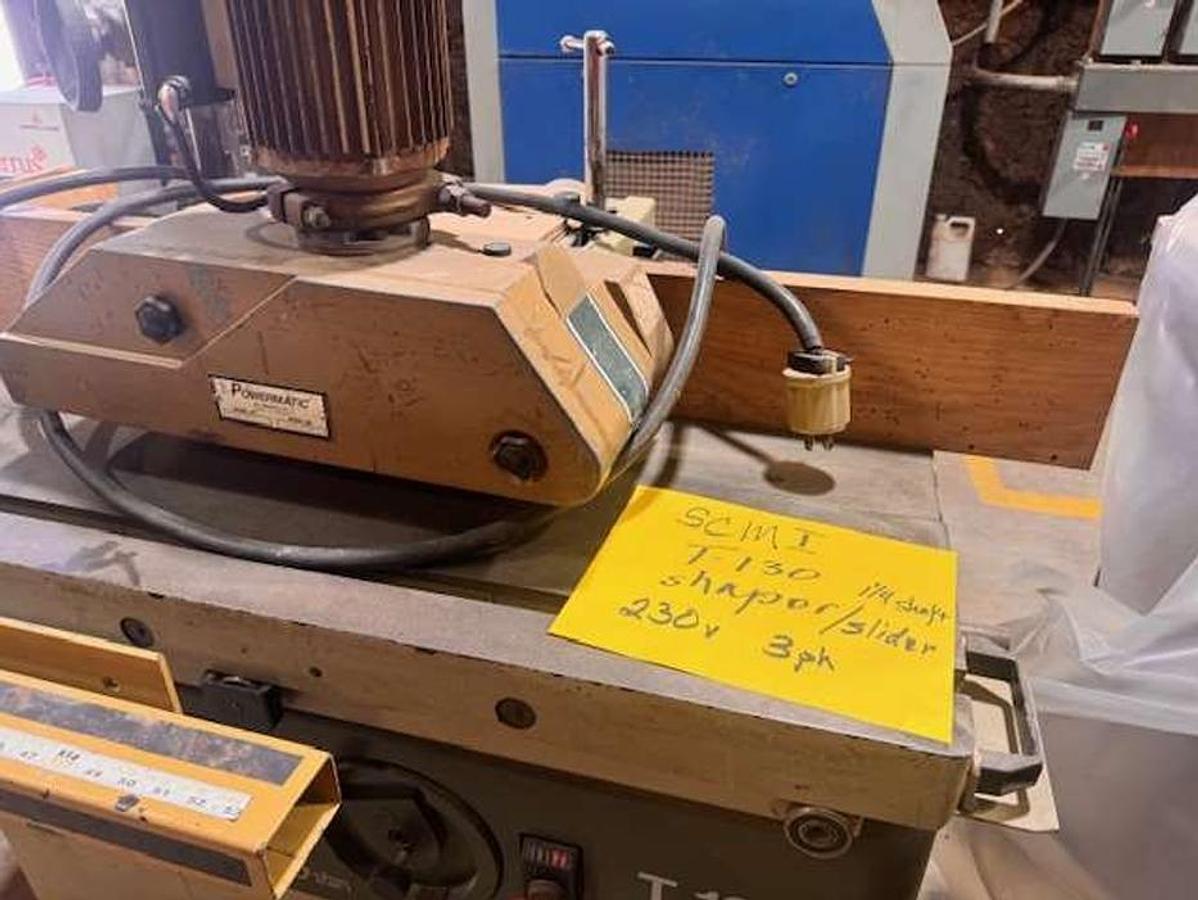 Used SCMI T130 SLIDING SHAPER WITH 3-ROLL FEEDER