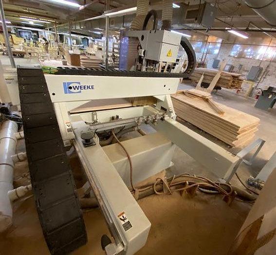 Used WEEKE PROFILINE BHP-007/480, 3-AXIS, 4' x 8' TABLE CNC ROUTER