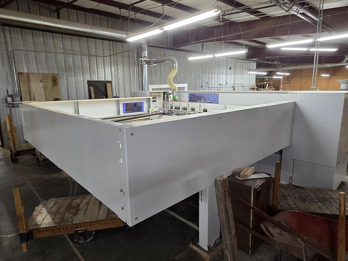 Used HOMAG SAWTRQ, B-400 PROFILINE HORIZONTAL PANEL-SAW WITH PRESSURE BEAM