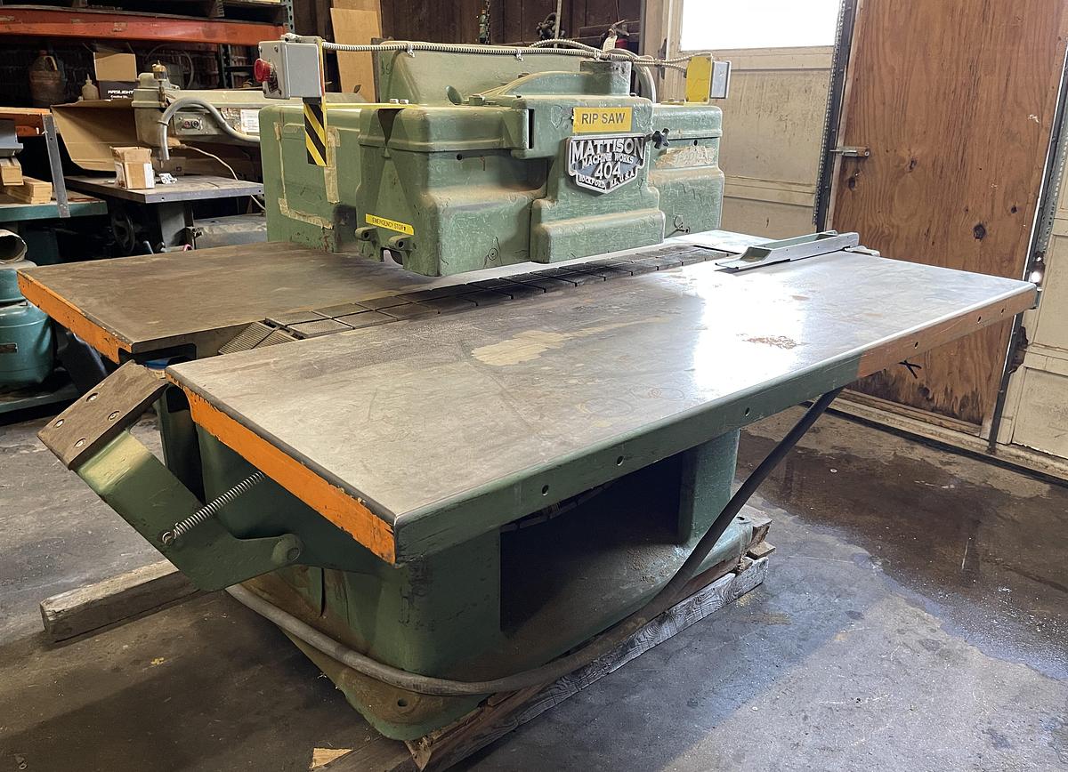 Used MATTISON 404 STRAIGHT-LINE RIPSAW