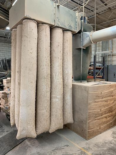 Used TORET STYLE 15 HP COMBINATION CYCLONE & 12-BAG DUST-COLLECTOR