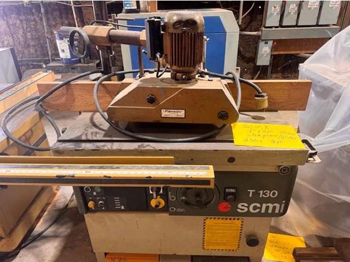 Used SCMI T130 SLIDING SHAPER WITH 3-ROLL FEEDER