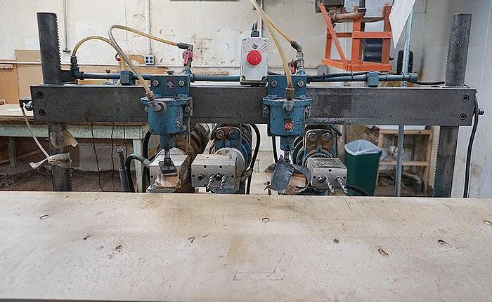 Used CEMCO 3-HEAD HORIZONAL BORING MACHINE