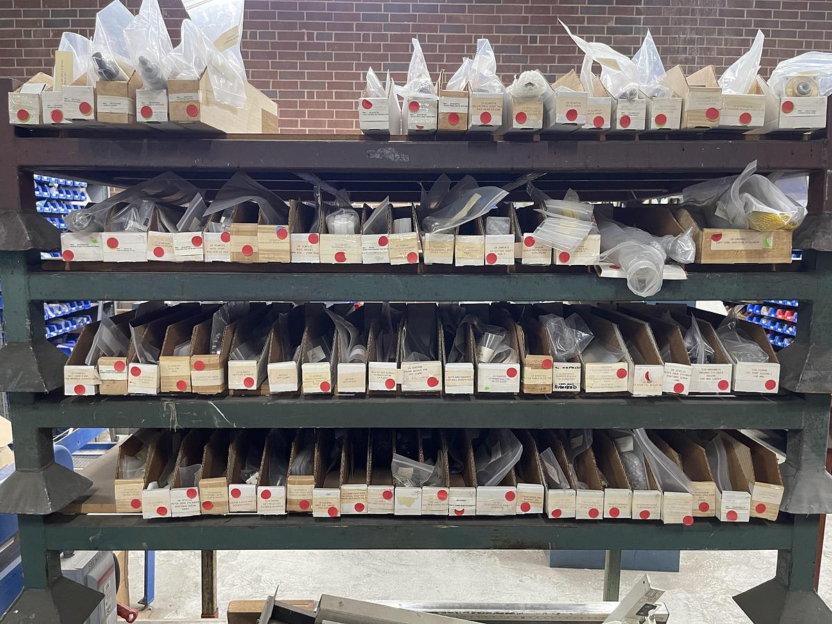 Used LARGE INVENTORY OF NEW BALESTRINI, COMEC AND CAMAM MACHINE PARTS AND ACCESSORIES