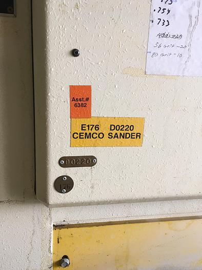 Used CEMCO 4000, 38 INCH DOUBLE-HEAD WIDE-BELT SANDER