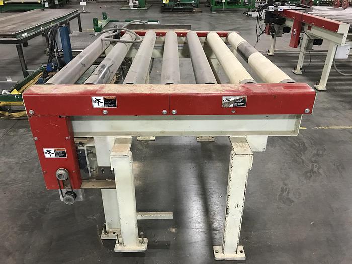 Used MEREEN JOHNSON POWERED ROLLER FEED CONVEYORS