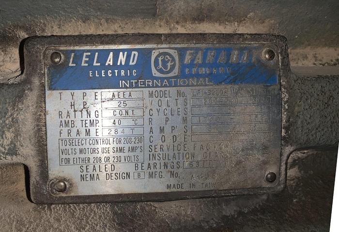 Used KELLOG-AMERICAN A462TVX, 25 HP TWIN-PISTON TYPE AIR-COMPRESSOR