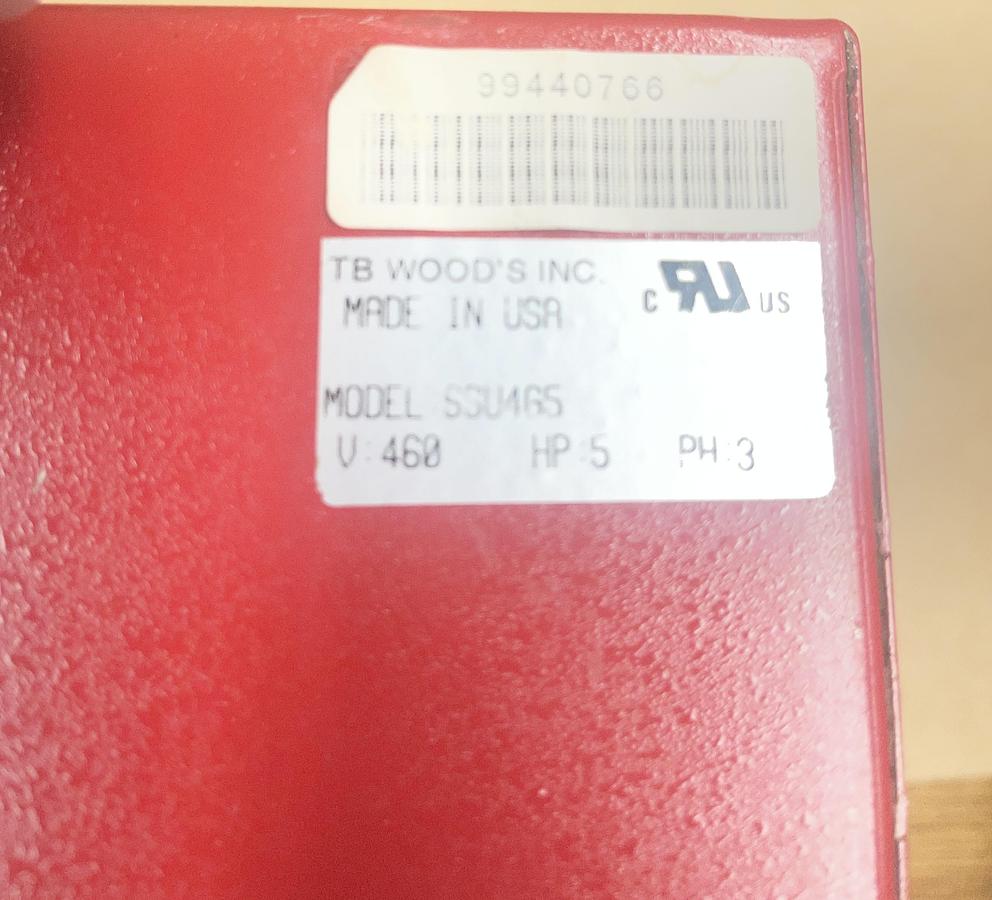 Used TB WOOD’S SS-U4-G5, SHORT-STOP 5 HP, 460 VOLT ELECTRIC BRAKE