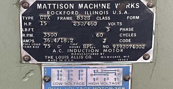 Used MATTISON   276, 4-HEAD PUSH FEED MOULDER