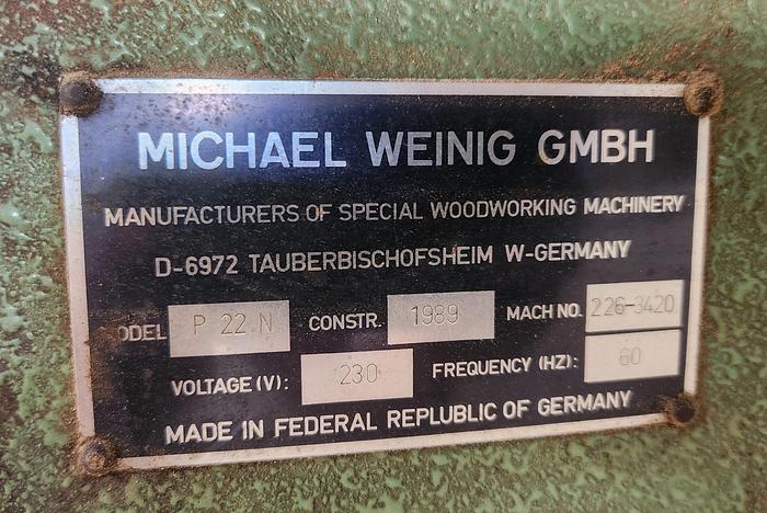 Used WEINIG PROFIMAT P-22N, 5-HEAD MOULDER