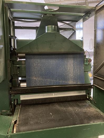 Used TIMESAVERS TB337, 37" TOP-HEAD ABRASIVE PLANER