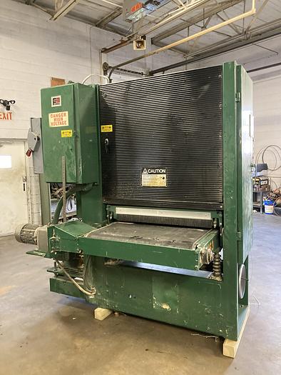 Used TIMESAVERS TB337, 37" TOP-HEAD ABRASIVE PLANER