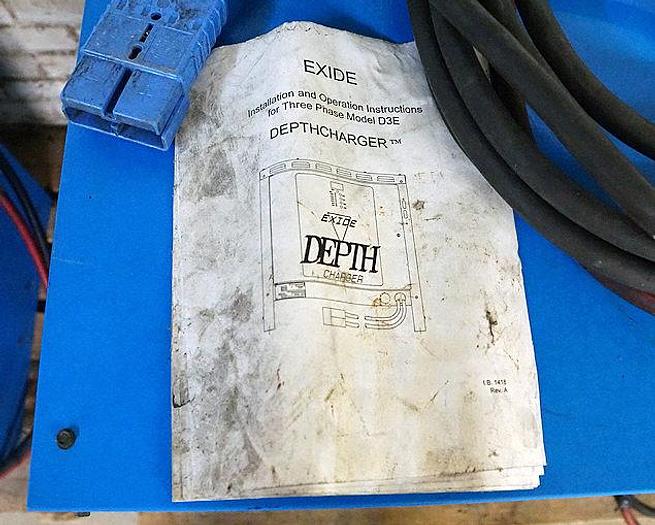 Used EXIDE D3L-24-8501, TYPE LA 48 VOLT DEPTHCHARGER BATTERY CHARGER