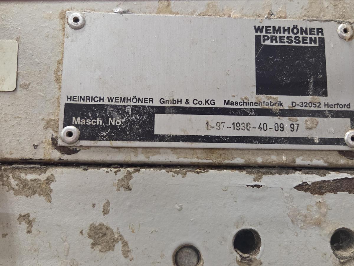 Used WEMHONER HOT PRESS