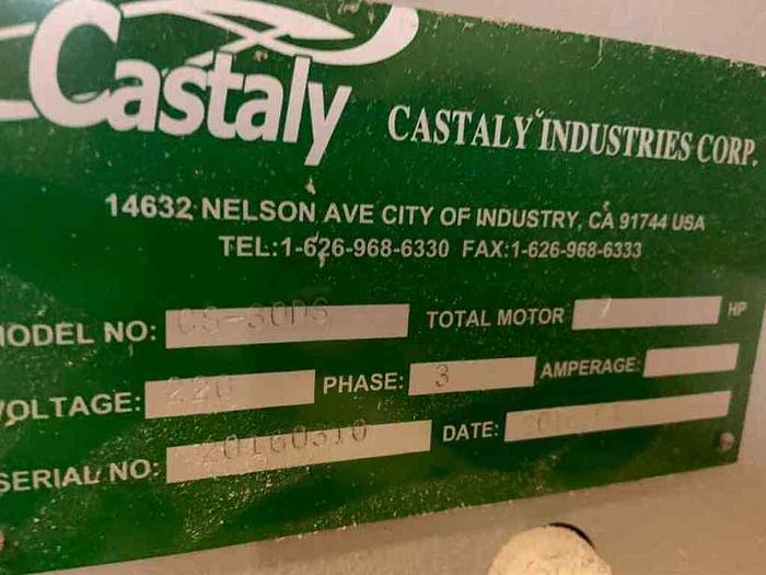 Used CASTALY CS-30DS AUTOMATIC DOUBLE-HEAD ROTARY SHAPER